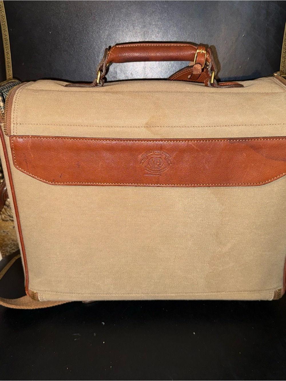 GHURKA #209 Leather Messenger Bag Brown
